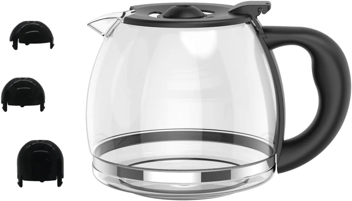 12 Cup coffee pot replacement, Coffee Carafe Compatible for Mr. Coffee Makers, AM, CG, CHX, CJ, DW, DR, EVX, EH, GBX, JWX, KNX, MV, NC, PL, RM, SK, SJ, TF and VB LMX, TP, MMX, MSX BVMC-RF300Series