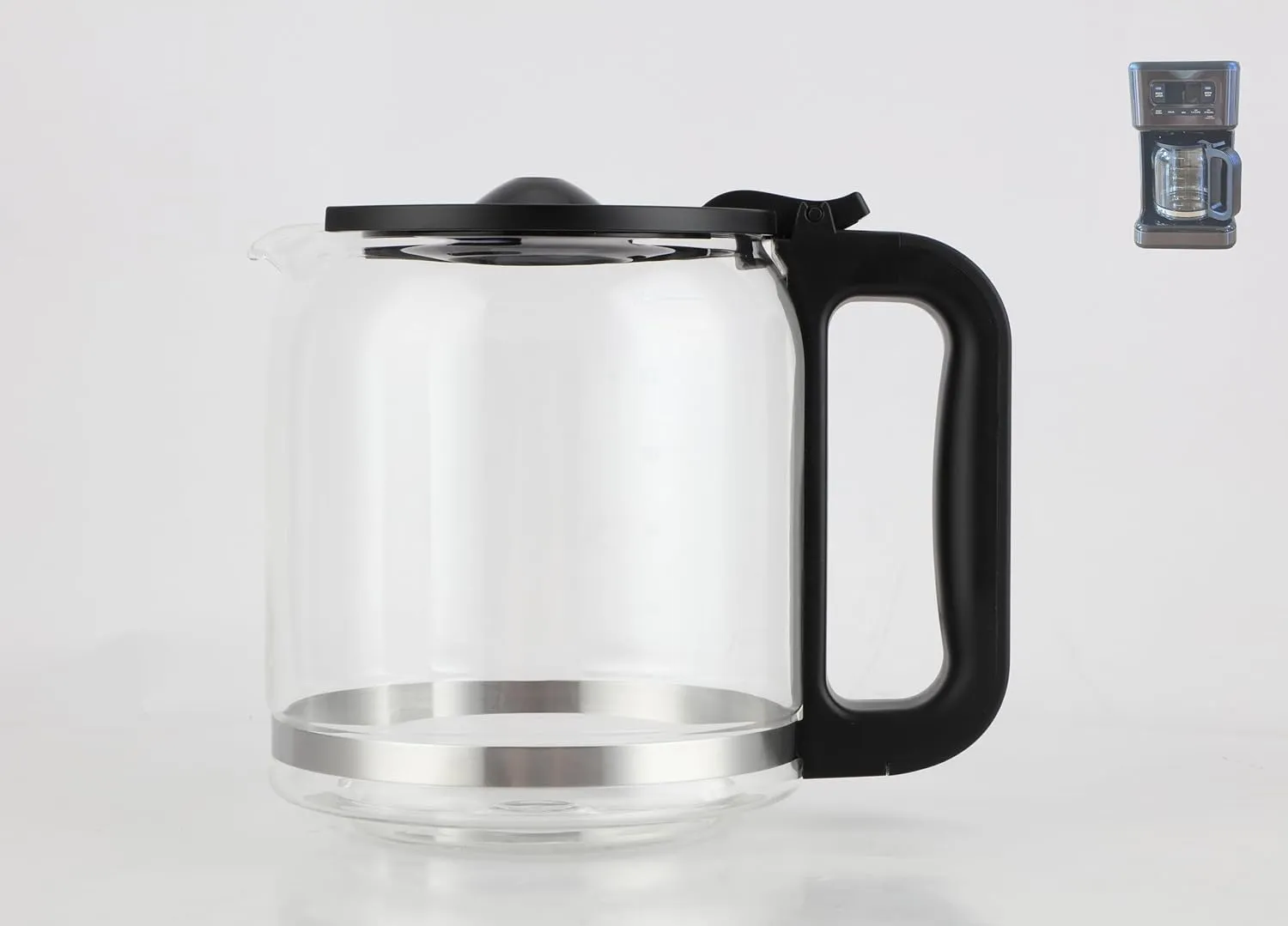 14 Cups Glass Coffee Maker Replacement for Mr. Coffee 14 cups coffee maker BVMC-PC14, BPA-Free, Food Safe, Heat-Resistant Handle
