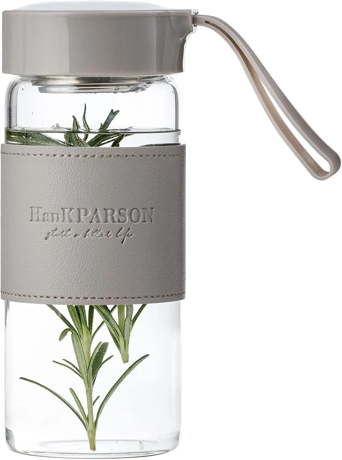 16oz Water Bottles - Premium Portable Tea Bottle with Sealing Cap, with Tea Infuser& Holster - Ideal for On-The-Go Hydration and Tea Lovers (Grey)