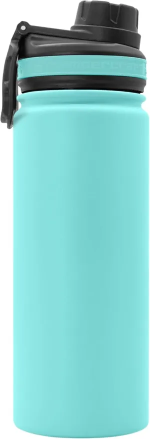 18 oz Vacuum Insulated Sport Bottle | Custom Laser Engraved Options | Stainless Steel, Double-Walled, Wide Mouth