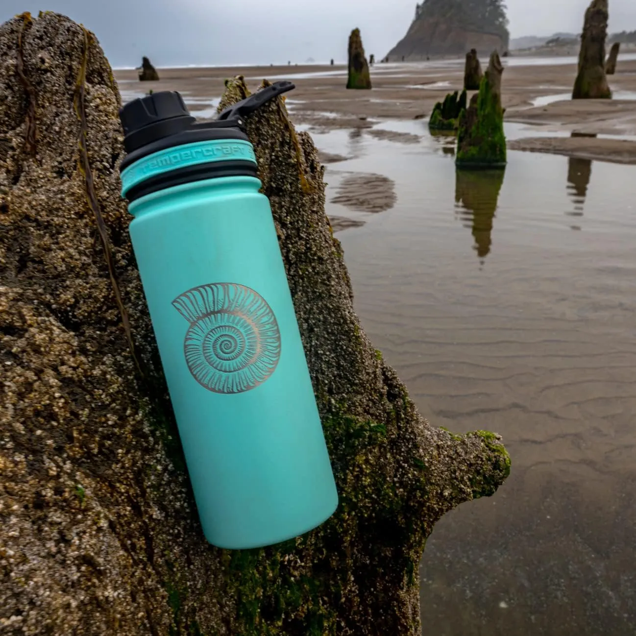 18 oz Vacuum Insulated Sport Bottle | Custom Laser Engraved Options | Stainless Steel, Double-Walled, Wide Mouth