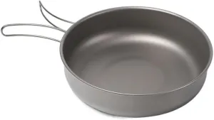 1PC Foldable Pot 1.2L Outdoor Pure Titanium Light Frying Pan