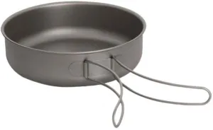1PC Pure Titanium Frying Pan, Foldable Portable Pot And Tableware Suitable For Outdoor Or Home Use(Medium)