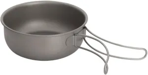 1PC Pure Titanium Frying Pan, Foldable Portable Pot And Tableware Suitable For Outdoor Or Home Use(Small)
