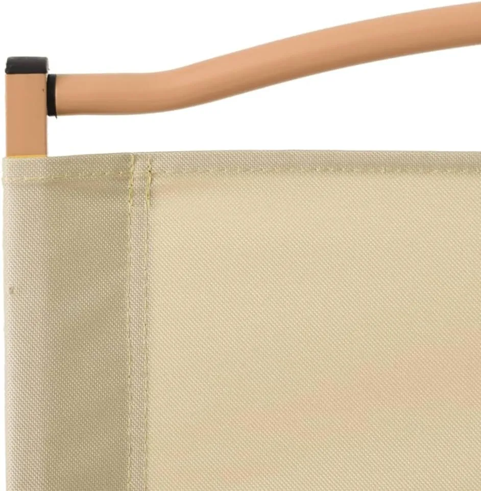 2 Pack Beige Camping Chairs Oxford Fabric with Steel Frame Foldable Outdoor Chairs 21.3"x16.9"x23.2" for Beach Patio Lawn Picnic and Backyard