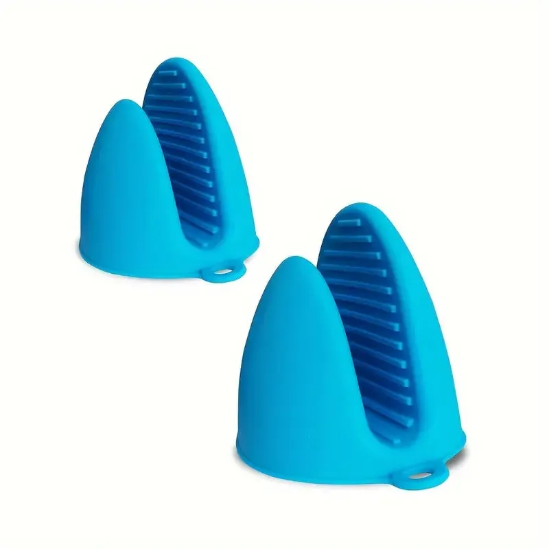 2 Pack Silicone Oven Mitts Pot Holders Sets For Kitchen
