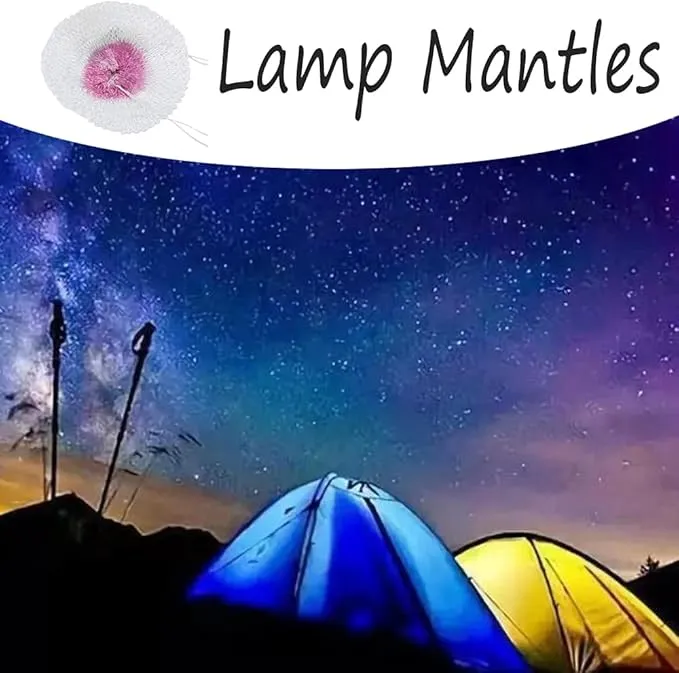 20 Pcs Universal Kerosene Lamp Mantles,Universal Dual Head Gas Lantern Accessories Mantle for Home Restaurant Decoration or Camping Hiking