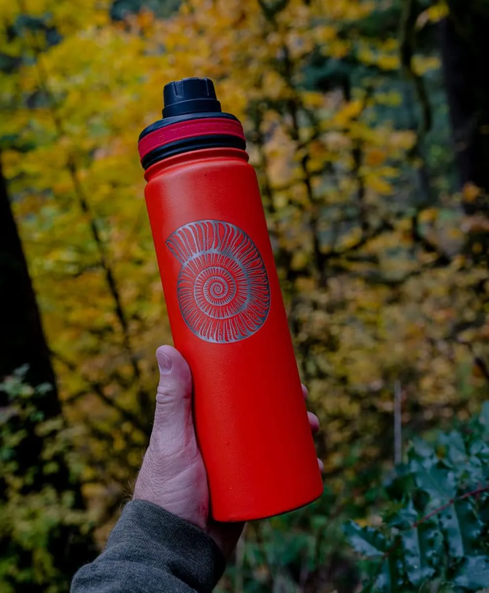 22 oz Vacuum Insulated Sport Bottle | Custom Laser Engraved Options | Stainless Steel, Double-Walled, Wide Mouth