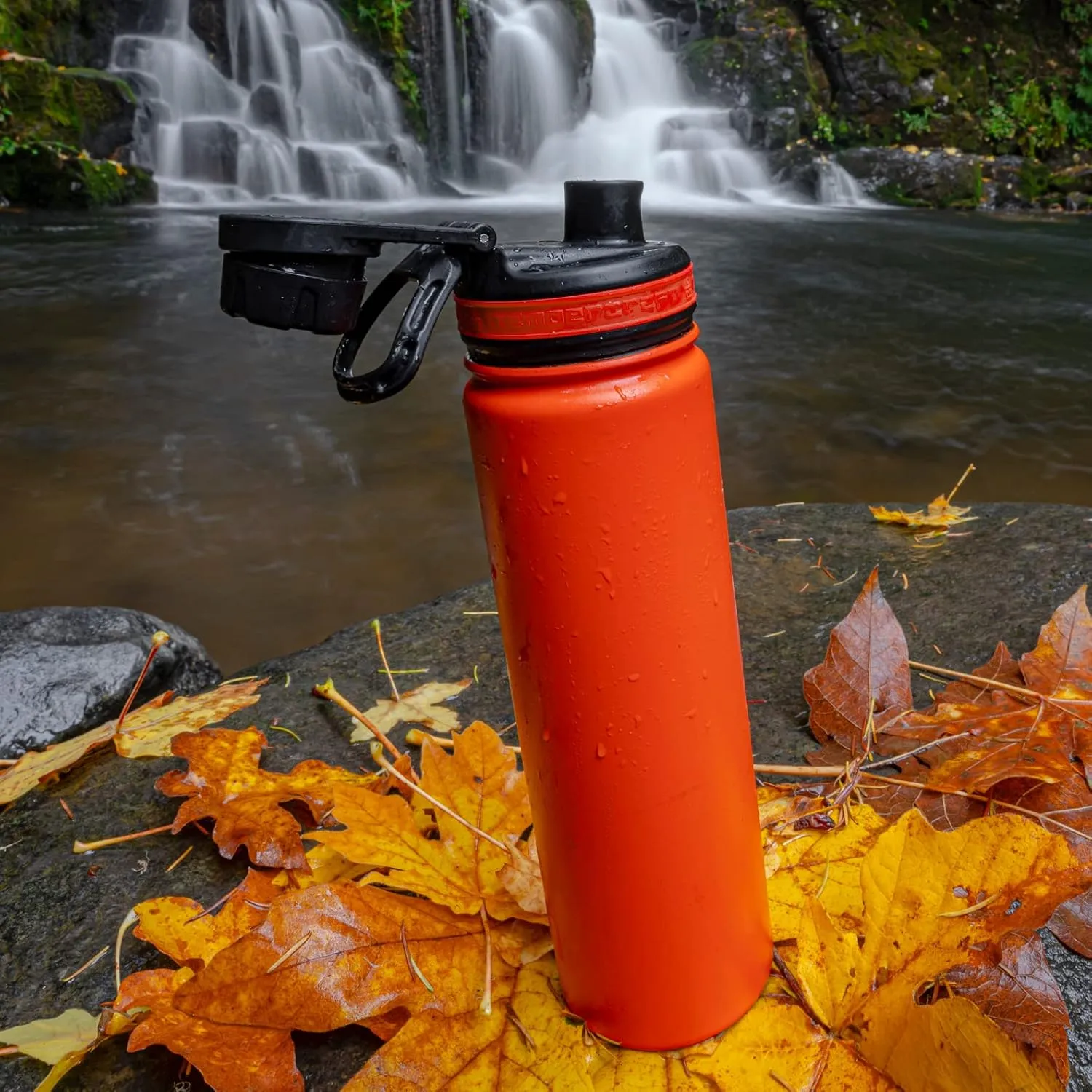22 oz Vacuum Insulated Sport Bottle | Custom Laser Engraved Options | Stainless Steel, Double-Walled, Wide Mouth
