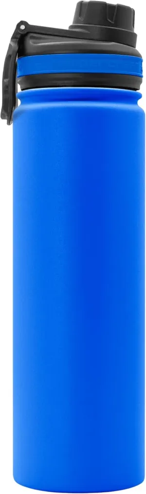 22 oz Vacuum Insulated Sport Bottle | Custom Laser Engraved Options | Stainless Steel, Double-Walled, Wide Mouth