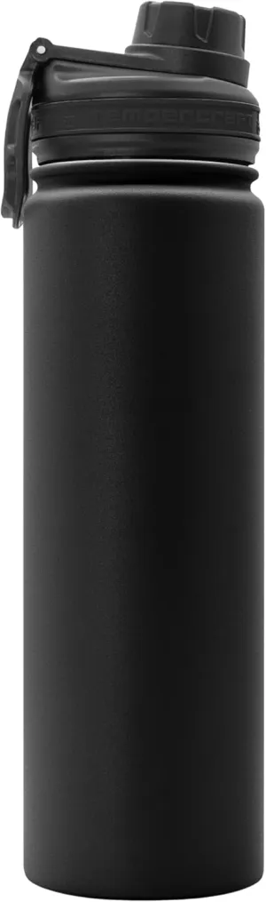 22 oz Vacuum Insulated Sport Bottle | Custom Laser Engraved Options | Stainless Steel, Double-Walled, Wide Mouth