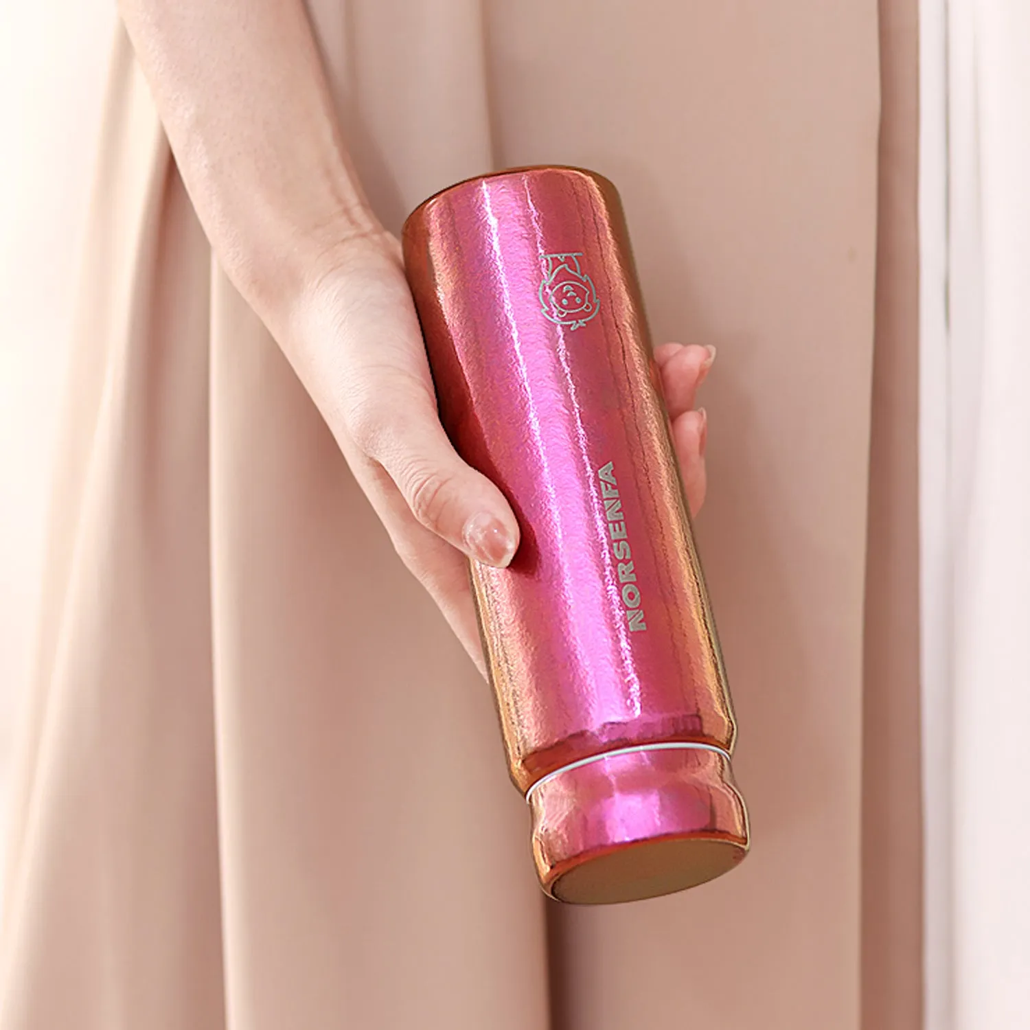 280ml Titanium Water Bottle with  Screw Lid Double-Walled  Vacuum Insulated Leak-Proof Travel Outdoor