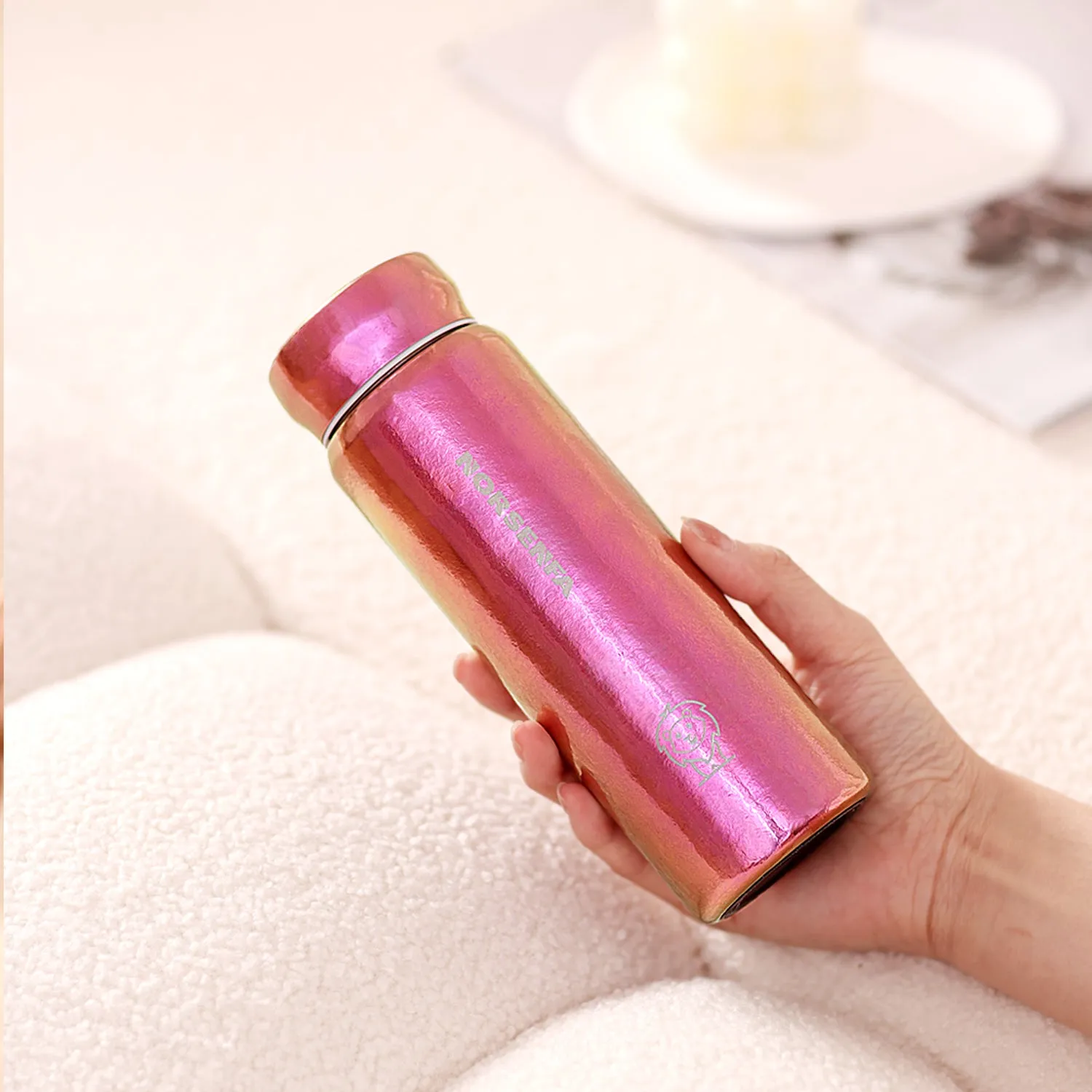 280ml Titanium Water Bottle with  Screw Lid Double-Walled  Vacuum Insulated Leak-Proof Travel Outdoor