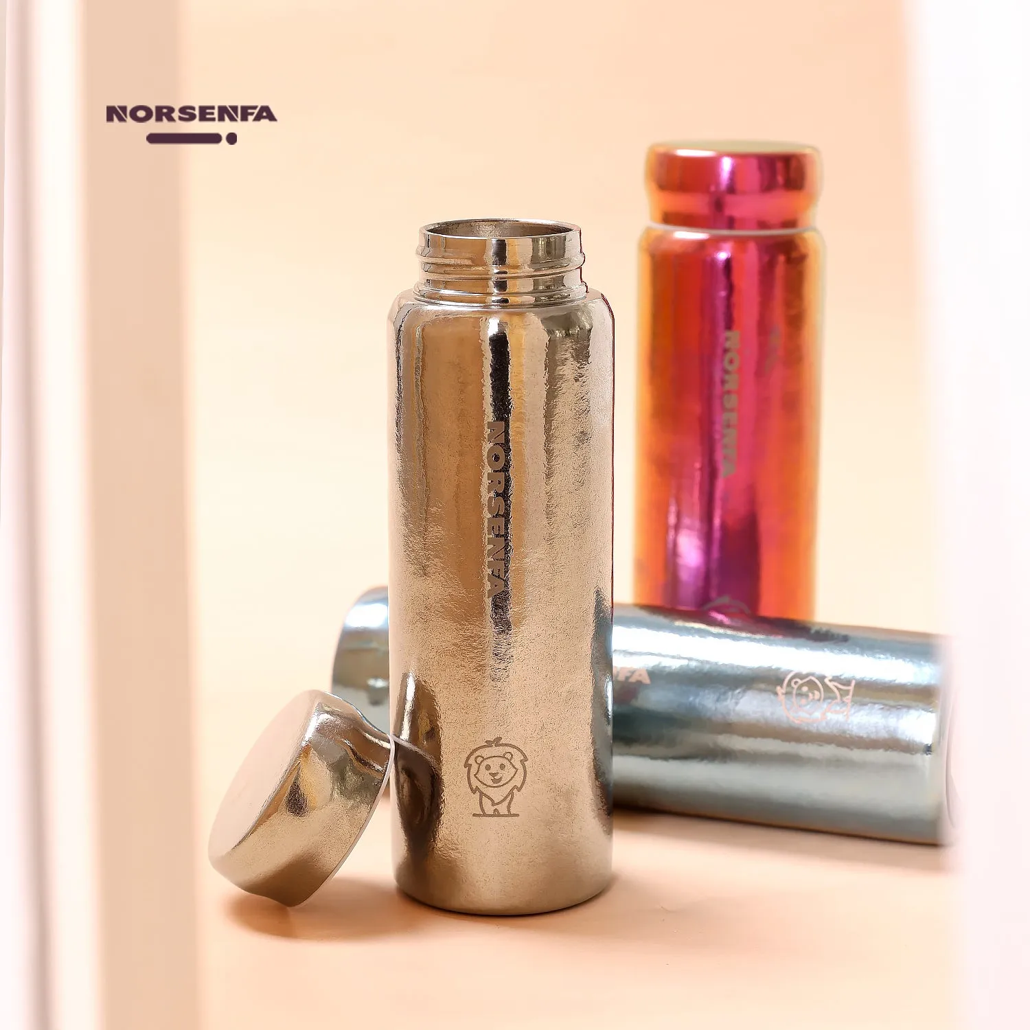 280ml Titanium Water Bottle with  Screw Lid Double-Walled  Vacuum Insulated Leak-Proof Travel Outdoor