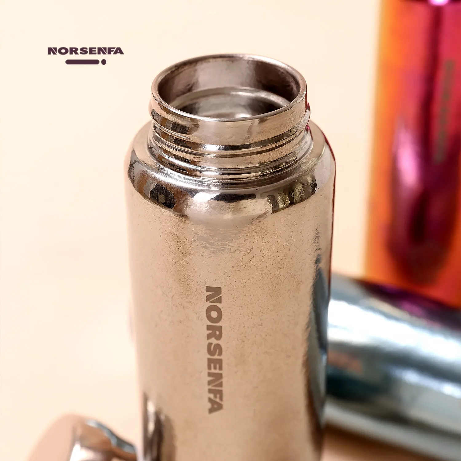 280ml Titanium Water Bottle with  Screw Lid Double-Walled  Vacuum Insulated Leak-Proof Travel Outdoor