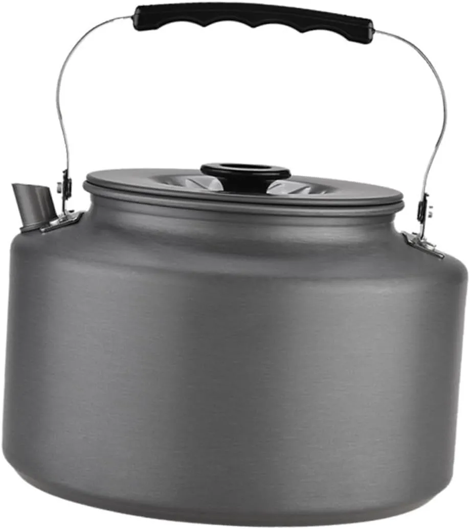 2l Outdoor Kettle Camping Teapot Hanging Portable Boiling Pot for Hiking