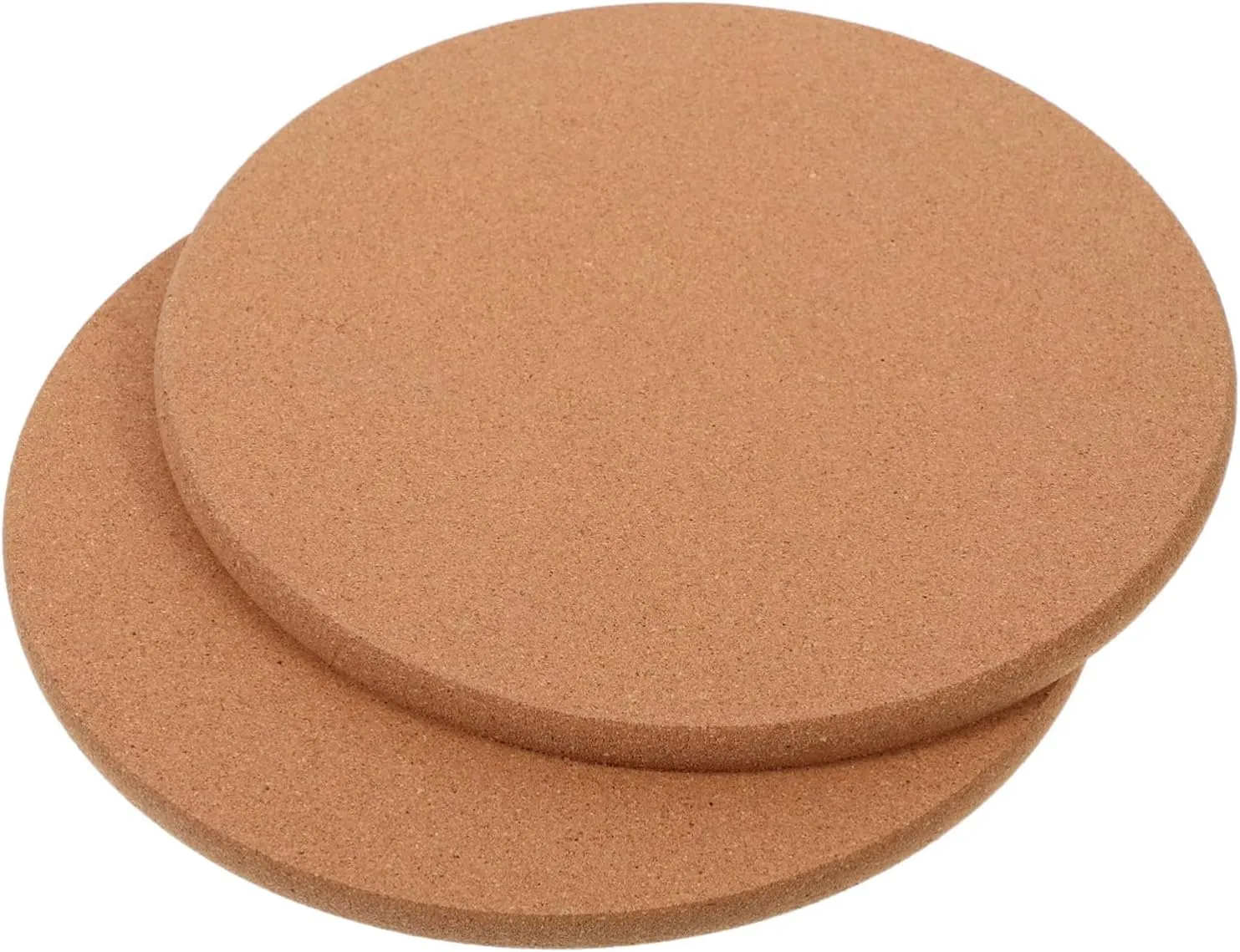 2Pcs Round Cork Trivets Heat Resistant Coasters for Hot Dishes Non Slip Cork Mats for Table Countertop Fit Easy to Clean Thermal Insulation Protection