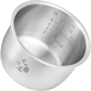 304 Stainless Steel Inner Pot Compatible For Supor SY-25YC811090P Electric Pressure 2.5L Inner Pot Core(SY-25YC10)