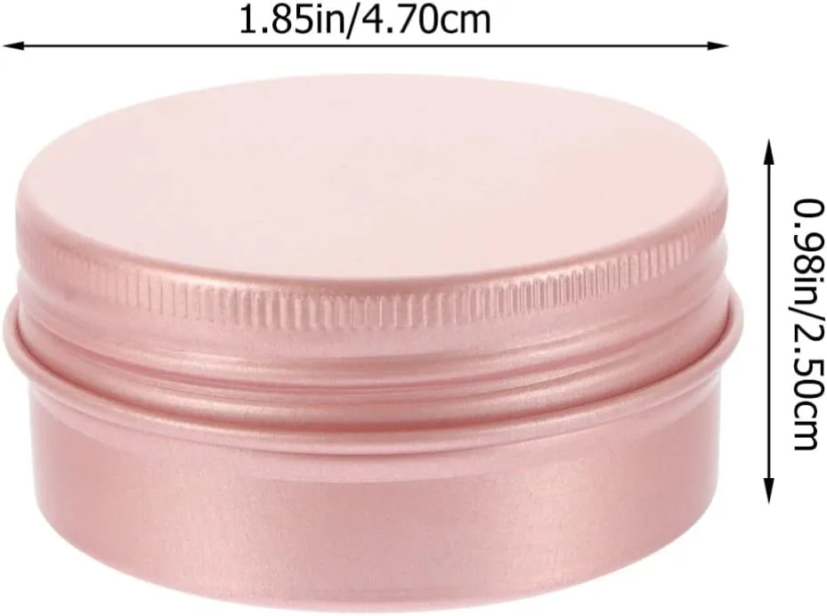 30ml Small Aluminum Box Set Storage Containers for Lip Balms Creams Makeup Portable Leakproof