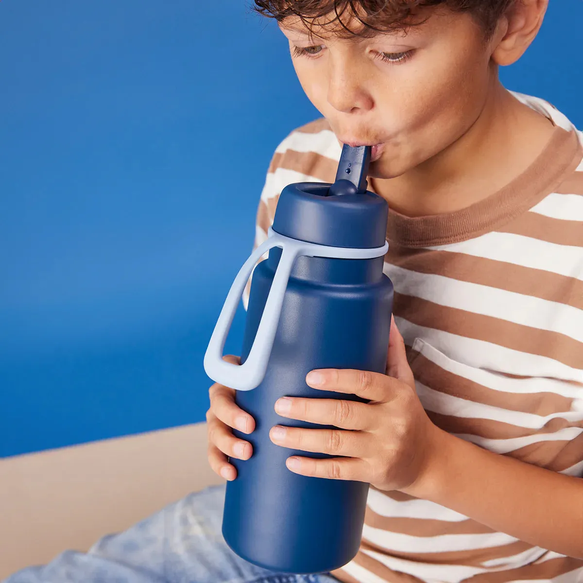 34oz insulated flip top bottle - midnight