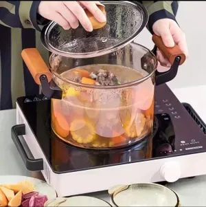 3.5L Heat Resistant Borosilicate cooking pot