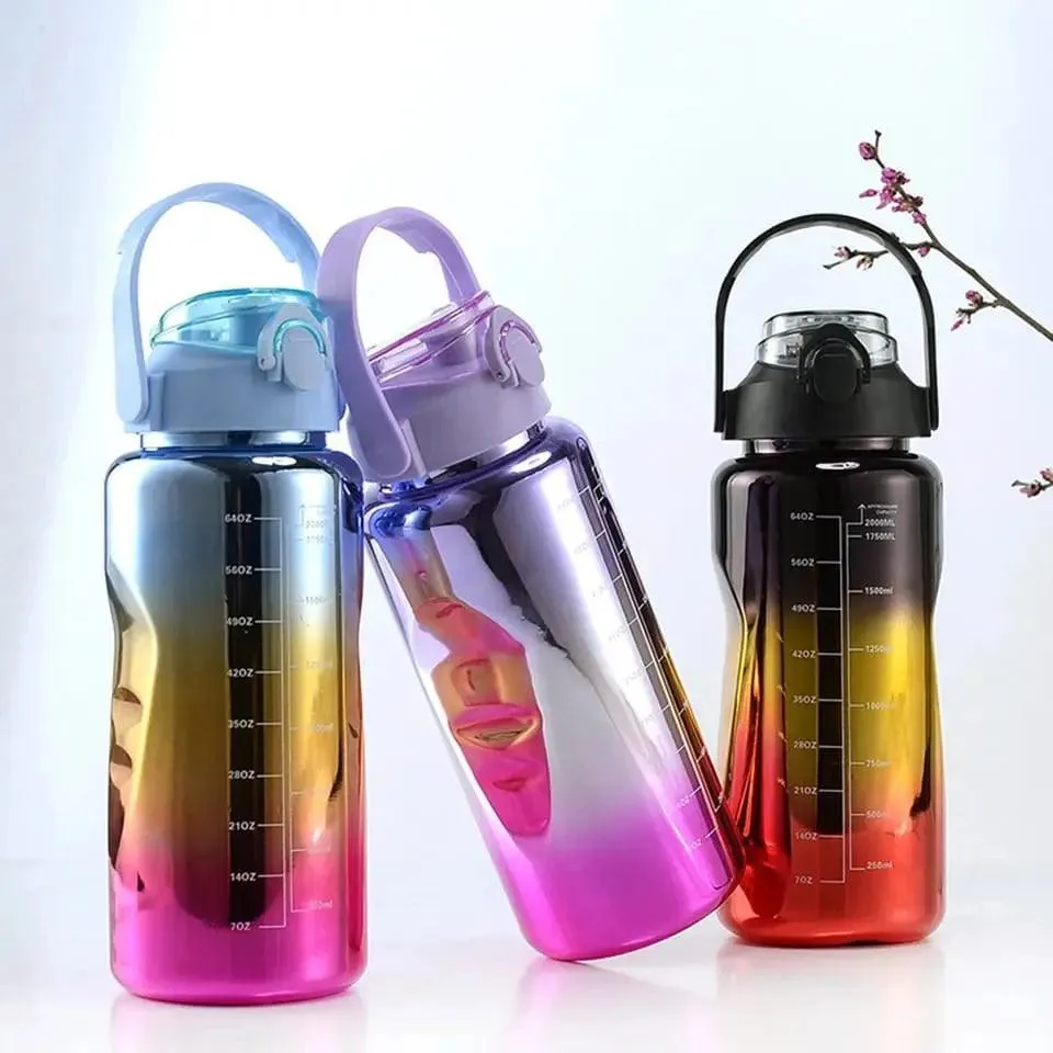 3PCS GRADIENT PORTABLE BOTTLE SET
