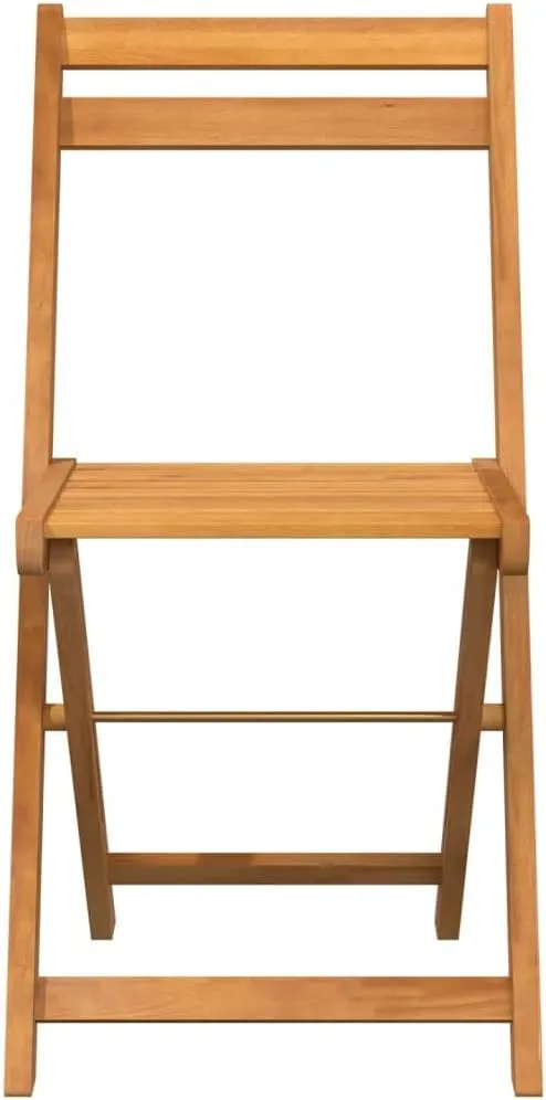 4-Piece Solid Acacia Wood Folding Bistro Chairs for Patio Outdoor Furniture, Foldable Dining Chairs with Oil Finish, 242.5lb Capacity, 31.5" Height (Set of 4)
