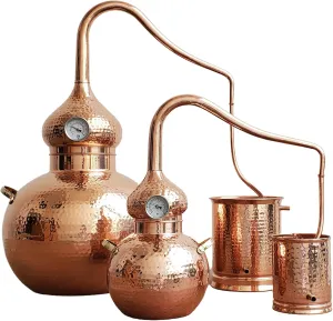5 Litres Pure Copper Alembic Still for whiskey, moonshine, essential oils by Copperholic