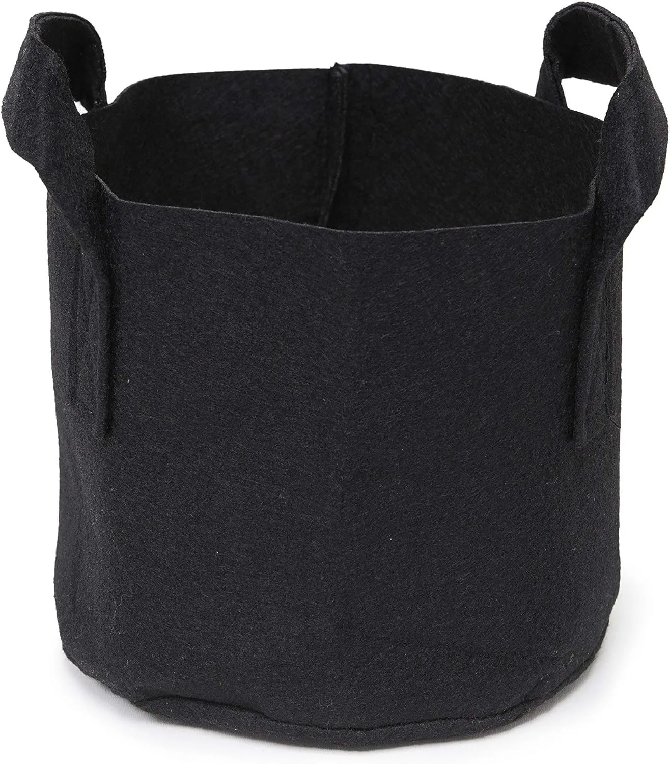 5-Pack 1-Gallon Aeration Fabric Pot/Plant Grow Bag w/Handles (260 GSM, Black, 6H x 7D)
