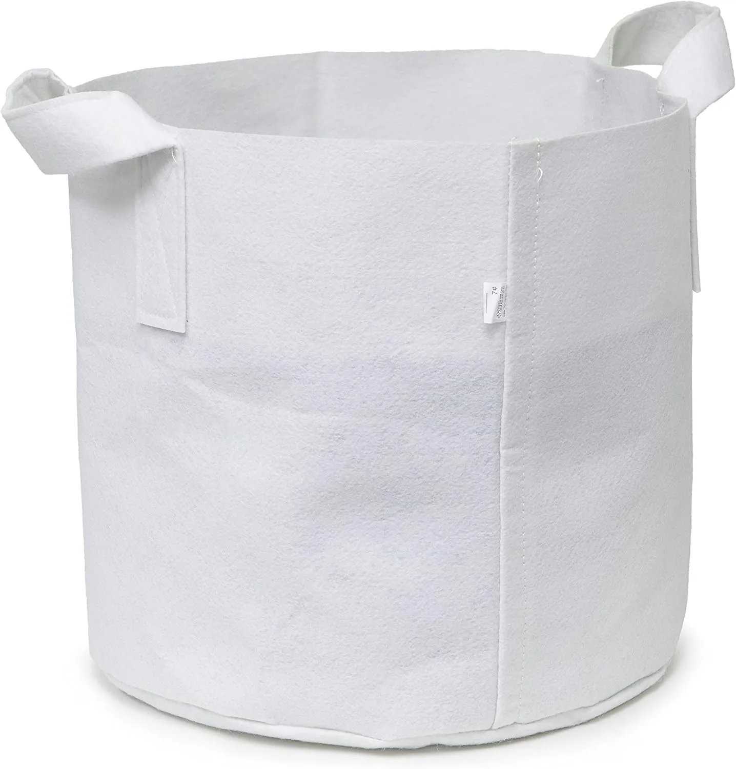 5-Pack 2-Gallon Aeration Fabric Pot/Plant Grow Bag w/Handles (260 GSM, White, 7.5H x 8.5D)