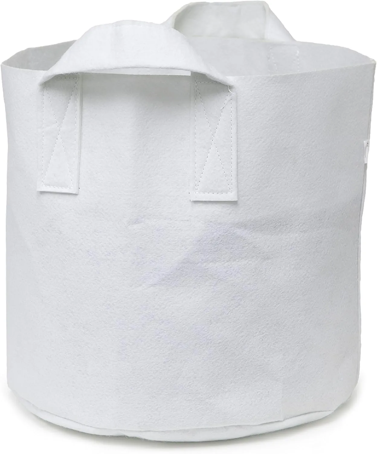 5-Pack 2-Gallon Aeration Fabric Pot/Plant Grow Bag w/Handles (260 GSM, White, 7.5H x 8.5D)