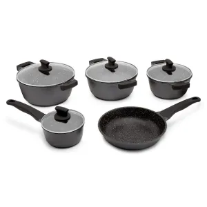 5 Piece Non-Stick Pot And Pan Set
