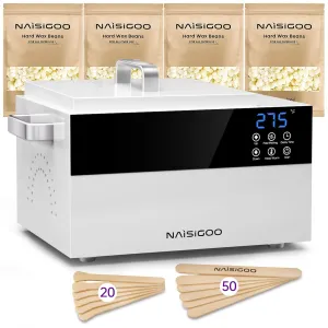 5.5 lbs Wax Pot for Hair Removal Professional Wax Warmer Adjustable Precise Temperature Digital Display 5-Mins Fast Melting Waxing Machine for SPA Salon Estheticians