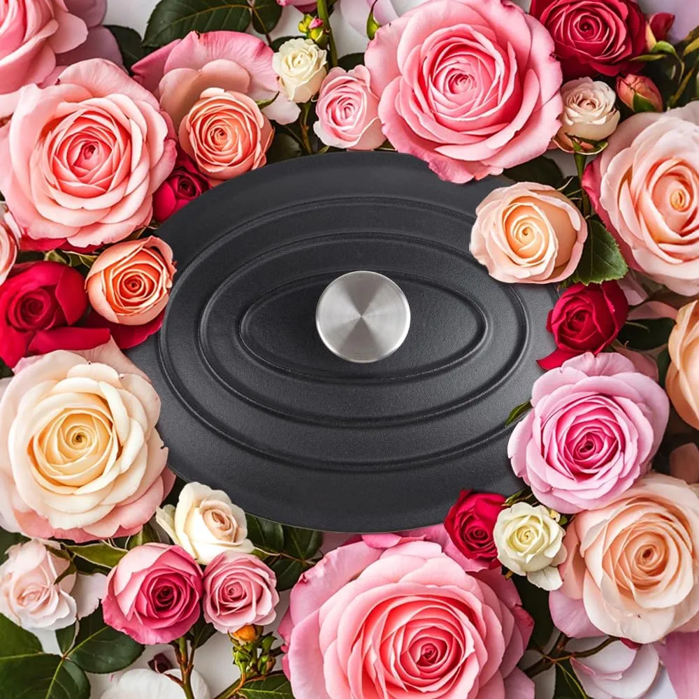 5.5 Quart Oval Cast Iron Dutch Oven Pot with Lid, Oven Safe up to 550° F & Dishwasher Safe, Sturdy Dutch Oven Cookware