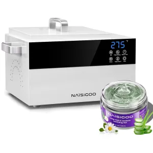 5.5lbs Professional Wax Pot with 1 Bottle of Aloe Vera Soothing Gel for After Waxing, IPL Laser Hair Removal Relief