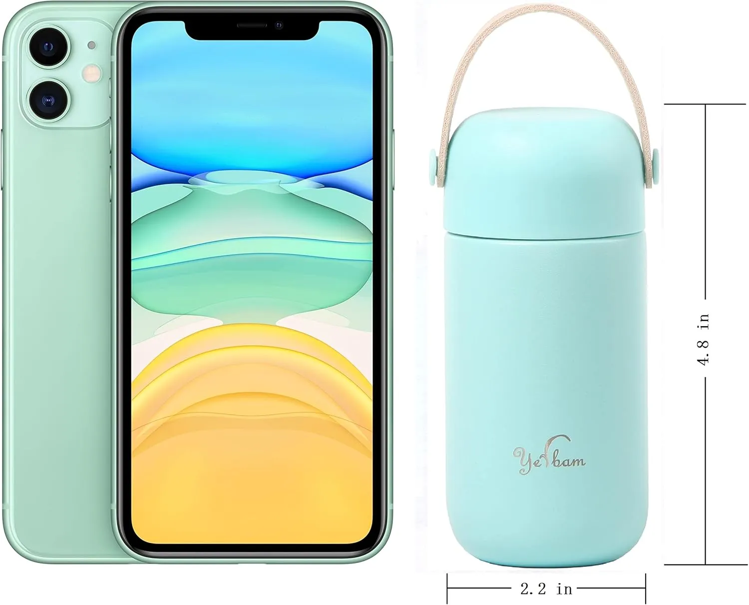 5.5oz Mini Tumbler Stainless Steel Vacuum Insulated Water Bottle Double Wall Thermos Flask Small Size BPA Free Leakproof (Gray-Yellow Combo)