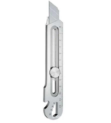 6 in 1 SK5 Steel Utility Knife Opener Retractable Box Cutter Portable Office Home Outdoor Sharp Cut Paper Fabric Film Foam Board Wood Rubber Plastic