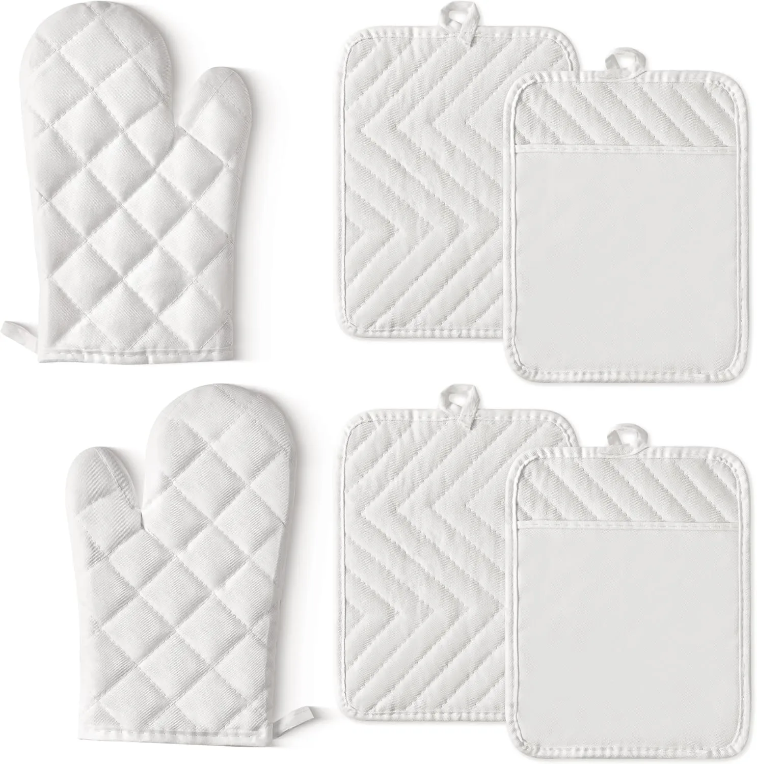6-Pc Heat Resistant BBQ Set - White