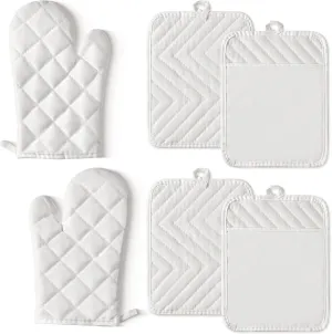 6-Pc Heat Resistant BBQ Set - White