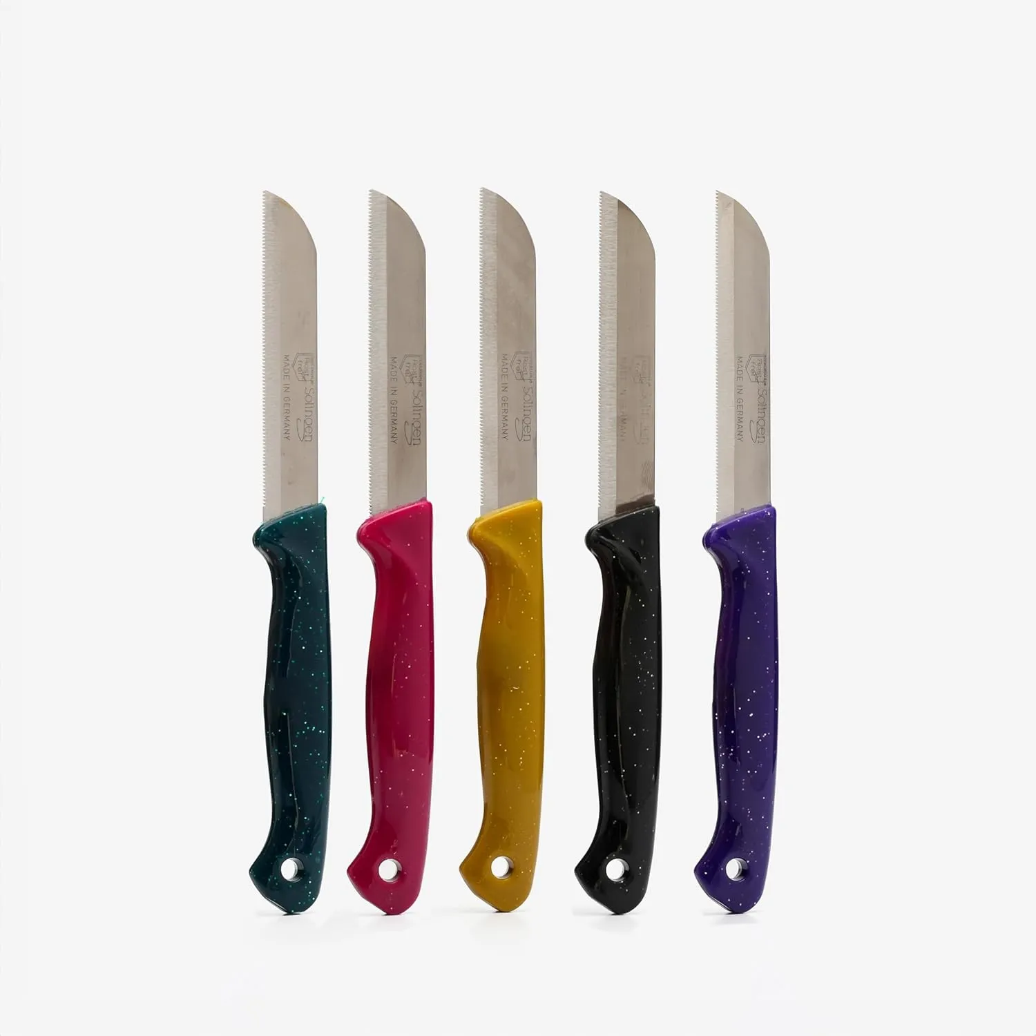 6 pcs Fruit Knife Vegetable Razor-Sharp Lightweight 3-inch Serrated Paring Knife Made in Germany