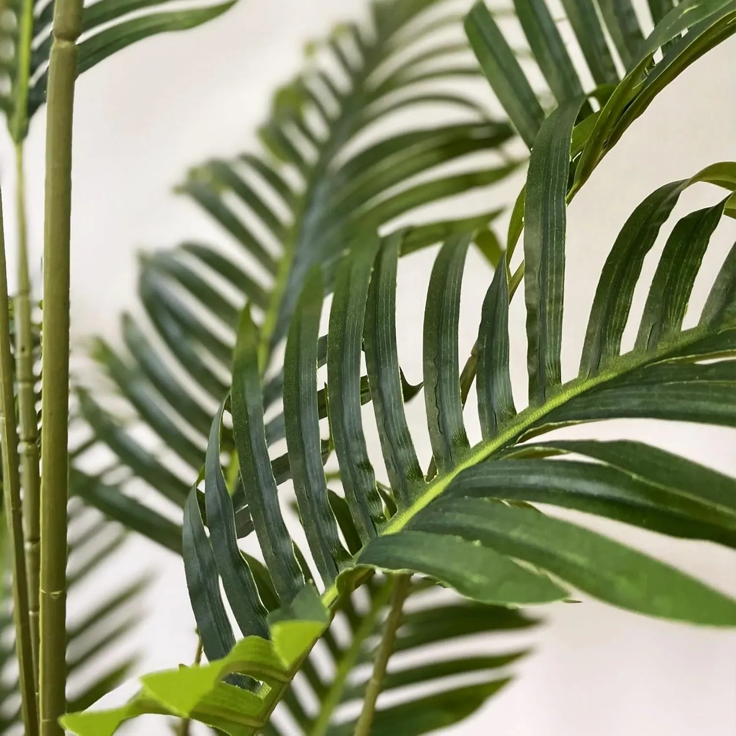 6ft Artificial Areca Palm Plant Fake Palm Tree with 17 Trunks Pre-Potted Artificial Plant with Realistic Moss for Home Office Faux Tree for Indoor Outdoor (6 Feet-2 Pack)