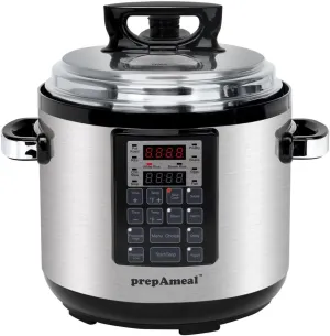 6QT Electric Pressure Cooker 8-in-1 Multi-Functional Programmable Non-Stick Pot, Slow Cooker, Rice, Steamer, Sauté, Yogurt Maker, Warmer, 6 Quart