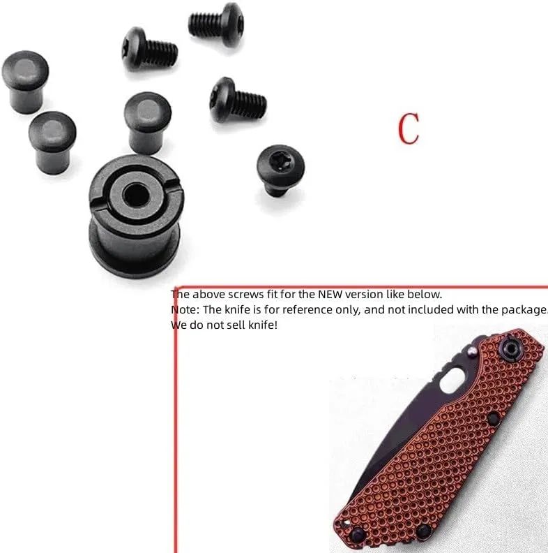 8-Piece Set Spindle Screw Fits for Strider SNG New Version, Titanium Locking Screw Support Shaft