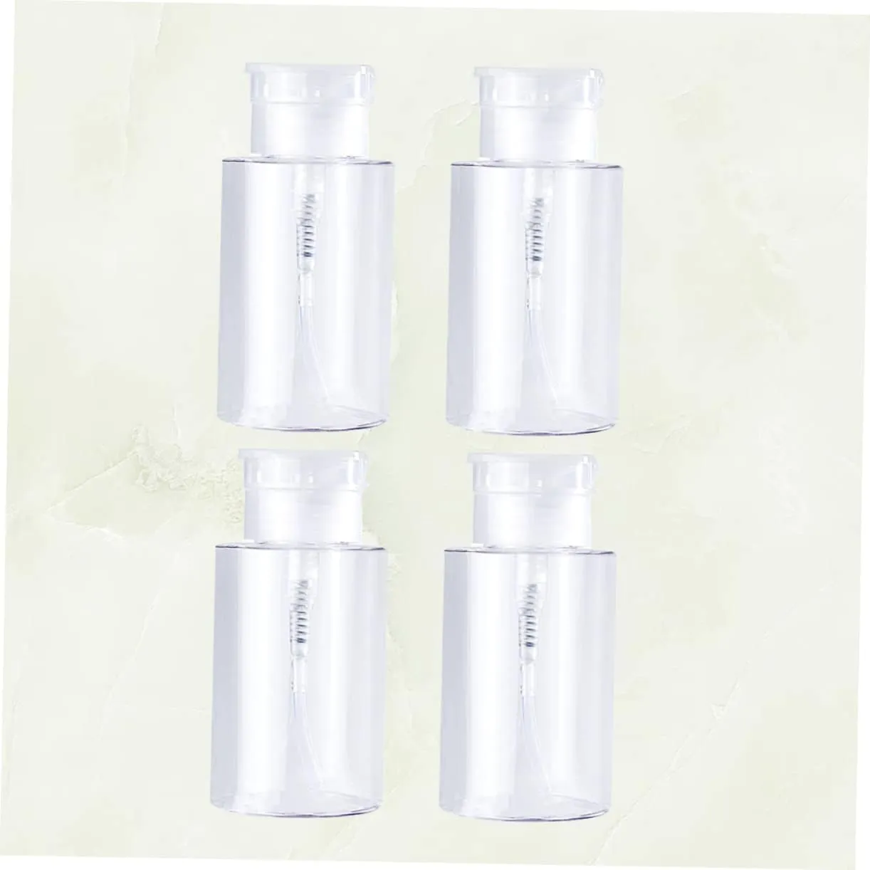 8pcs Press Pump Bottle Travel Lotion Containers Transparent Caps for Essential Oils Toner and Makeup Remover Leakproof Design for Easy Carrying