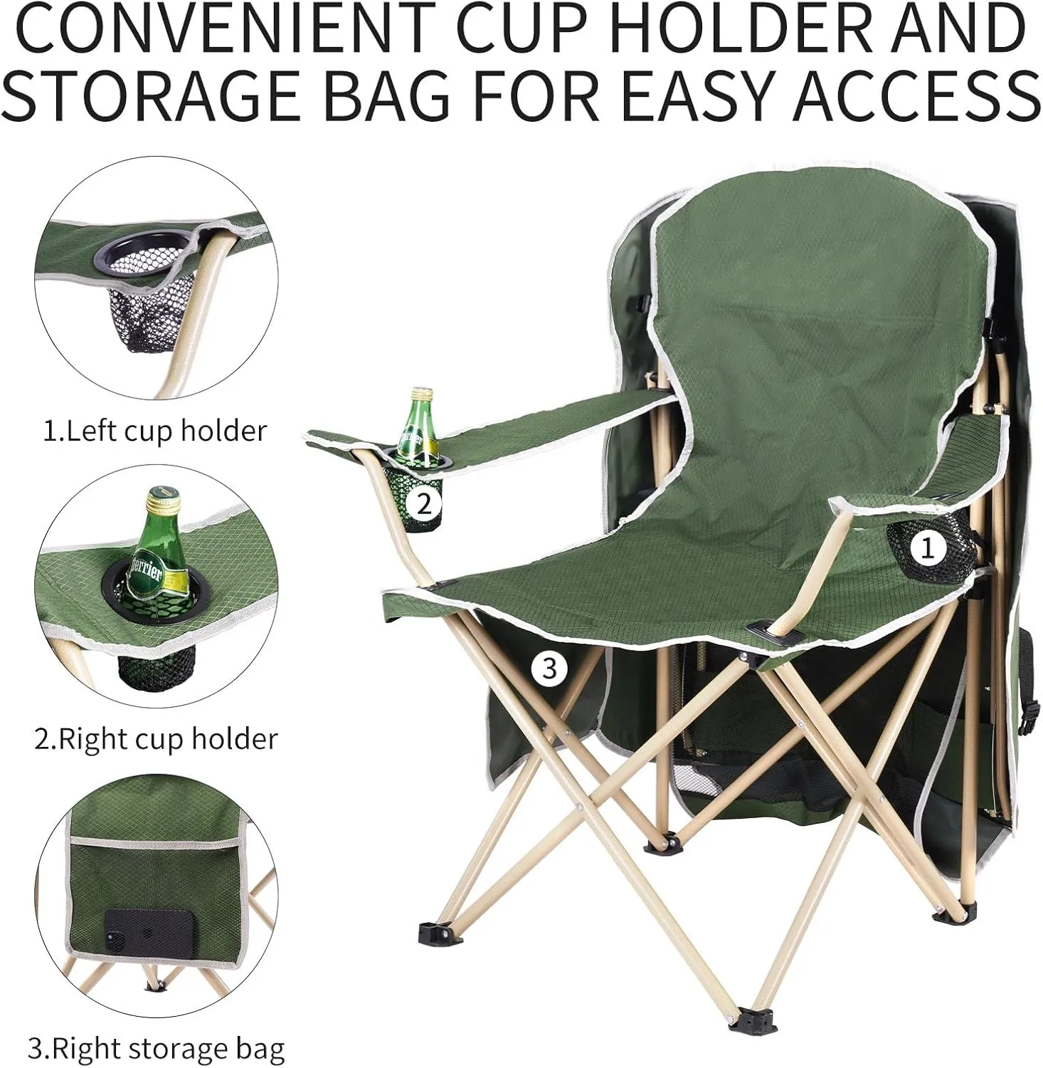 Amazing for less Folding Chair – Portable Outdoor Camping & Beach Chair (Red (Shade), (1-Pack))