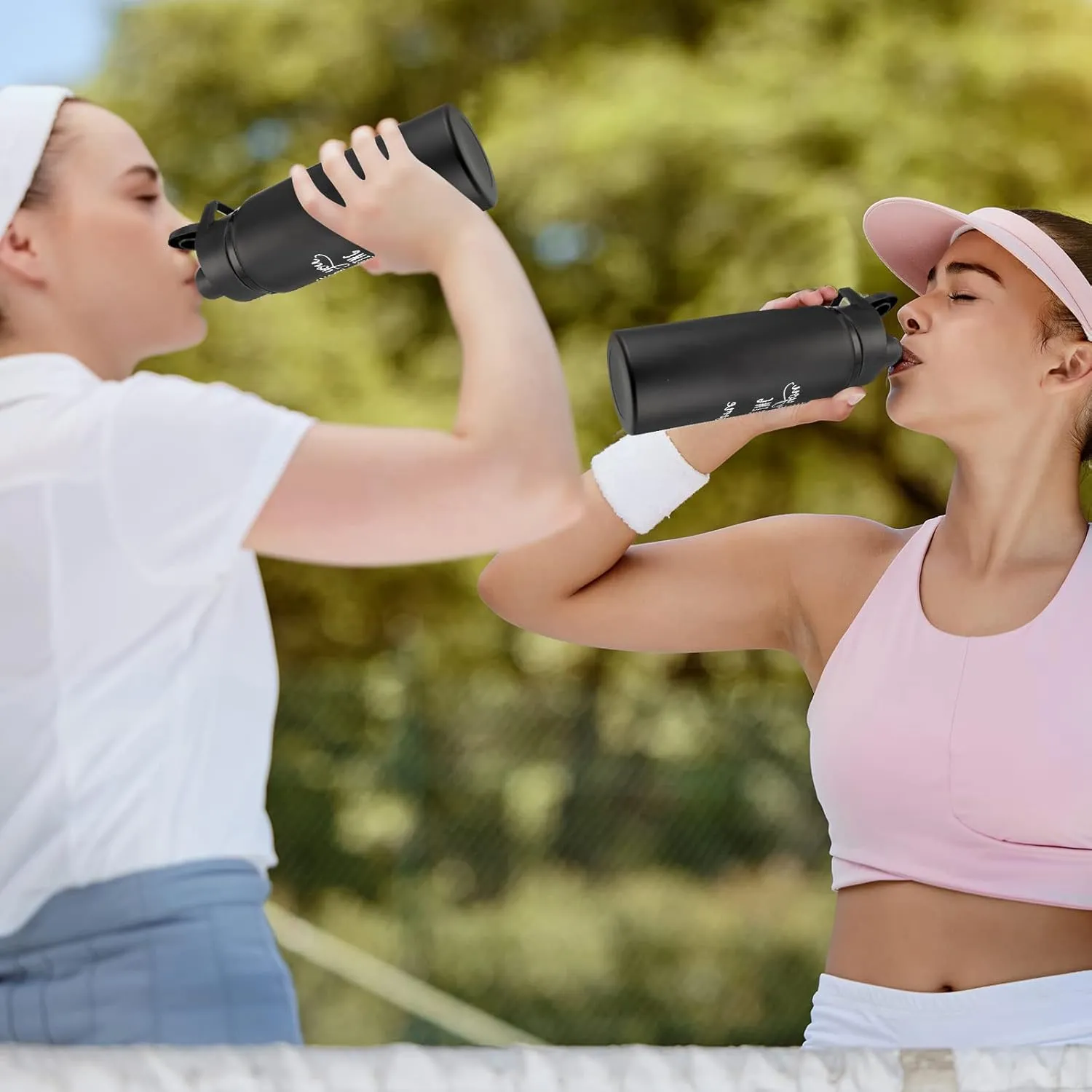 Amyhill 10 Pack Thank You Appreciation Gifts Reusable Bottle Aluminum Water Bottle Gym Water Bottle Lightweight Sports Water Bottle Leakproof Metal Water Bottle with Lid for Camping Hiking