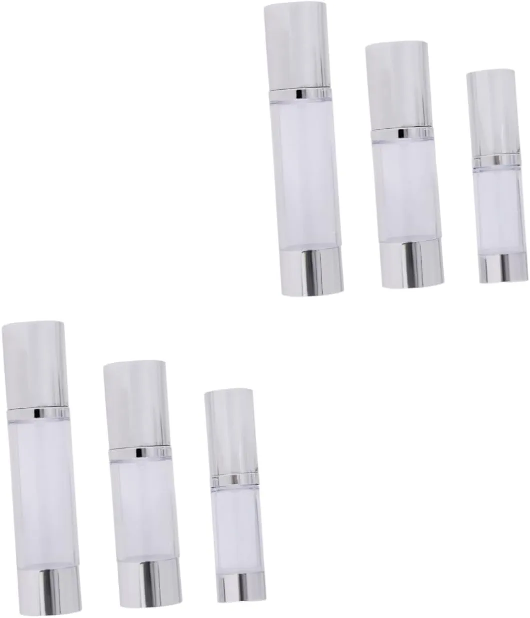 Angoily Sets Refillable Travel Bottles Mini Pump Bottles for Face Skin Care Toiletry Set Ml Ml Ml Pcs