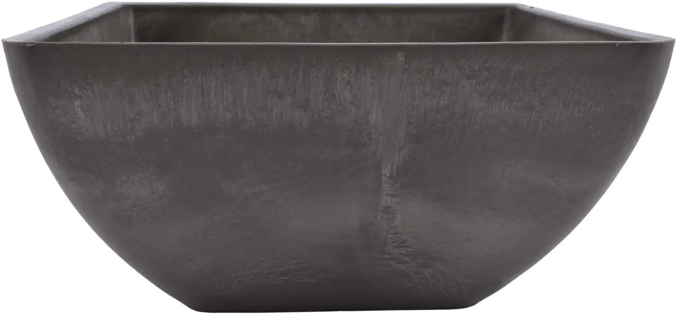 Arcadia Garden Products PSW FBD30DC Simplicity Square, 12 by 12 by 6-Inch, Dark Charcoal