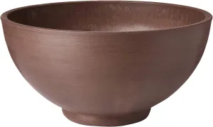 Arcadia Garden Products PSW K40C Simplicity Round Bowl, 16 by 8-Inch, Chocolate