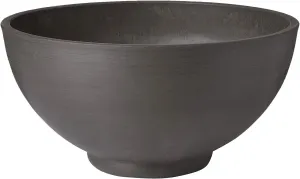 Arcadia Garden Products PSW K40DC Simplicity Round Bowl, 16 by 8-Inch, Dark Charcoal